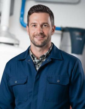 James Turner, a licensed HVAC technician